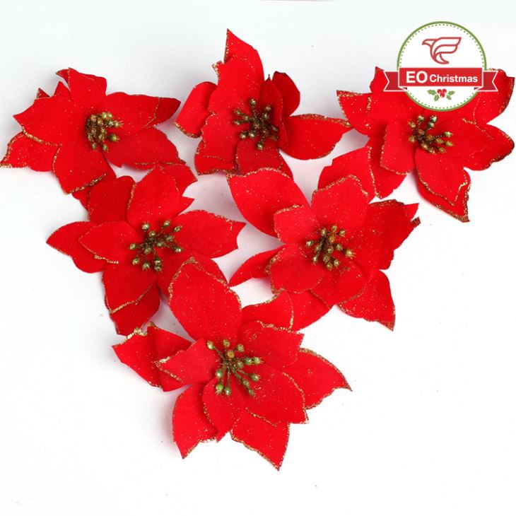 Artificial Flower Christmas Tree Ornaments