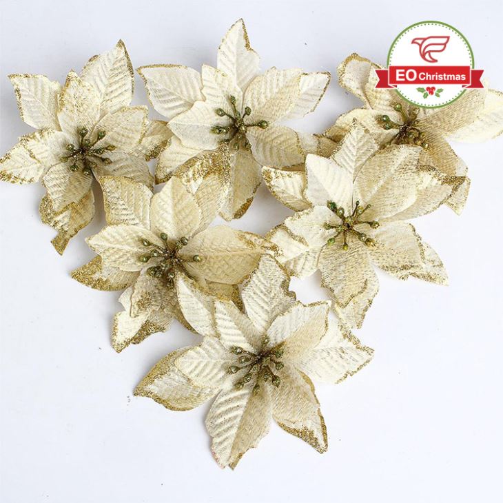 Artificial Flower Christmas Tree Ornaments