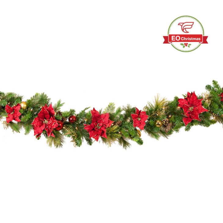 Decorated Christmas Garlands