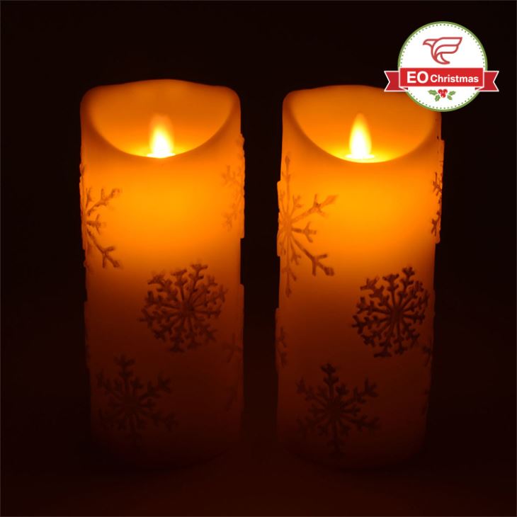 LED Flamless Christmas Candles