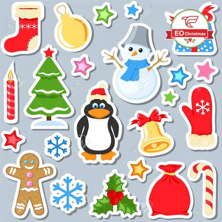 Mixed Christmas Stickers