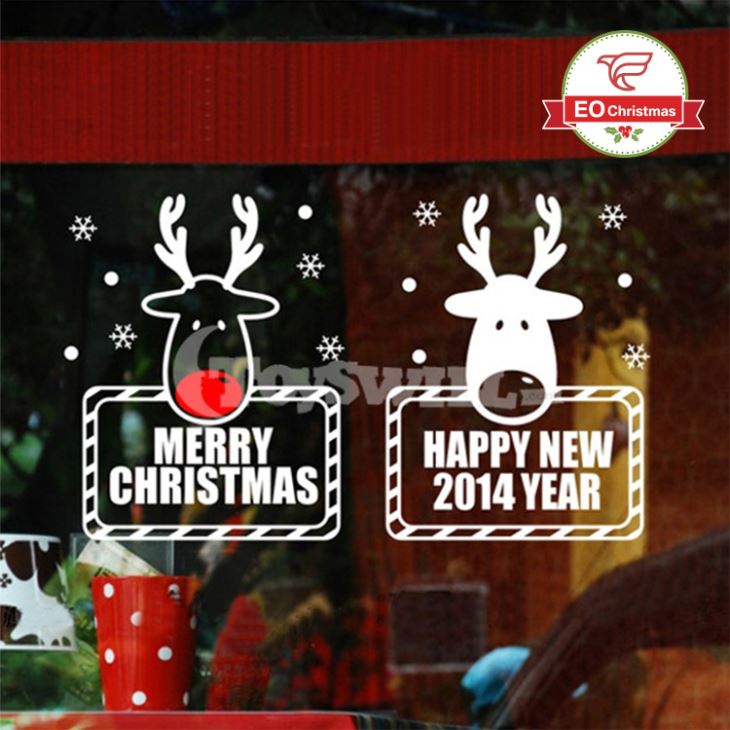 Reindeer Christmas Stickers