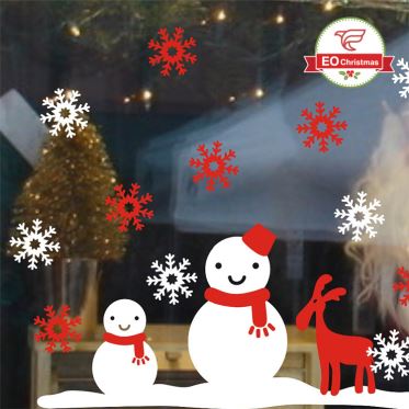 Window Snowflakes Christmas Stickers